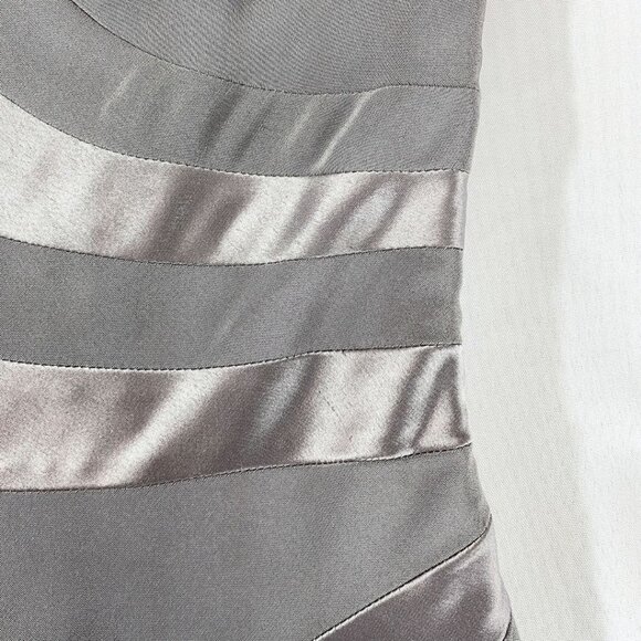 Austin Reed Gray Satin Midi Dress - Picture 8 of 10